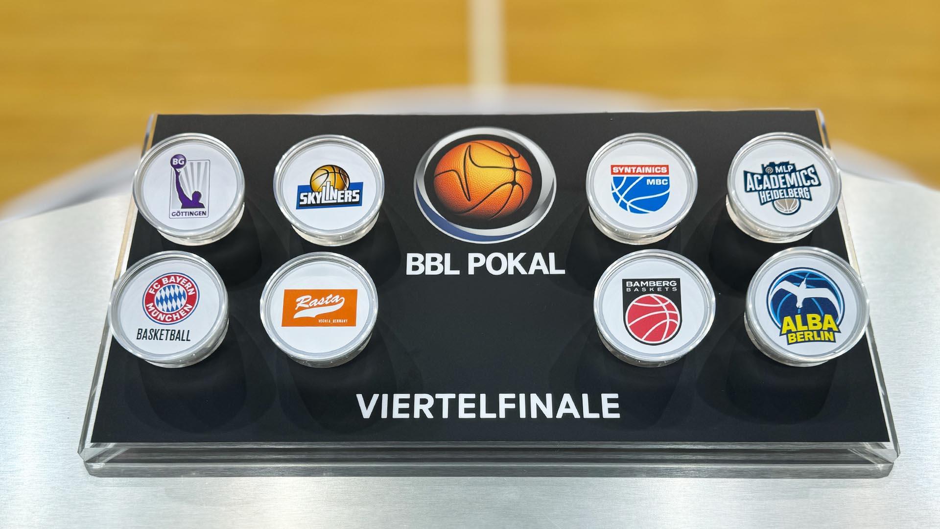 Rollstuhlbasketballer und Bronze-Medaillengewinner Thomas Reier als „Losfee“. Heute wurde im Anschluss an die Achtelfinal-Begegnung zwischen den Telekom Baskets Bonn und dem FC Bayern München Basketball das Viertelfinale des BBL Pokals 2024/25 ausgelost.